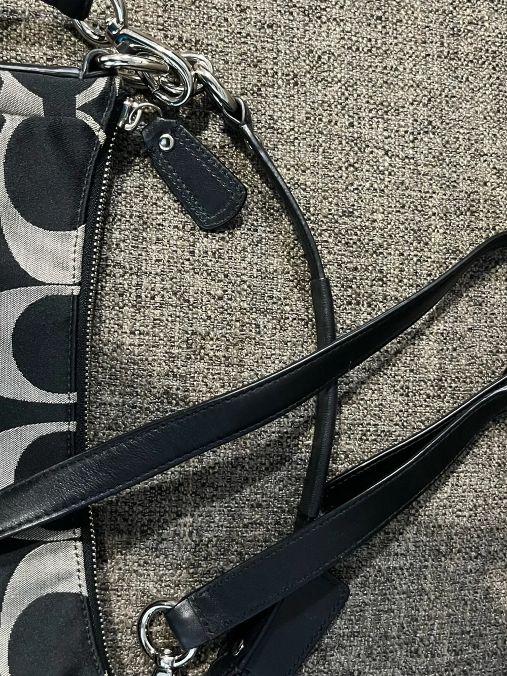 Coach Kristin Op Metallic Shoulder/Crossbody Bag